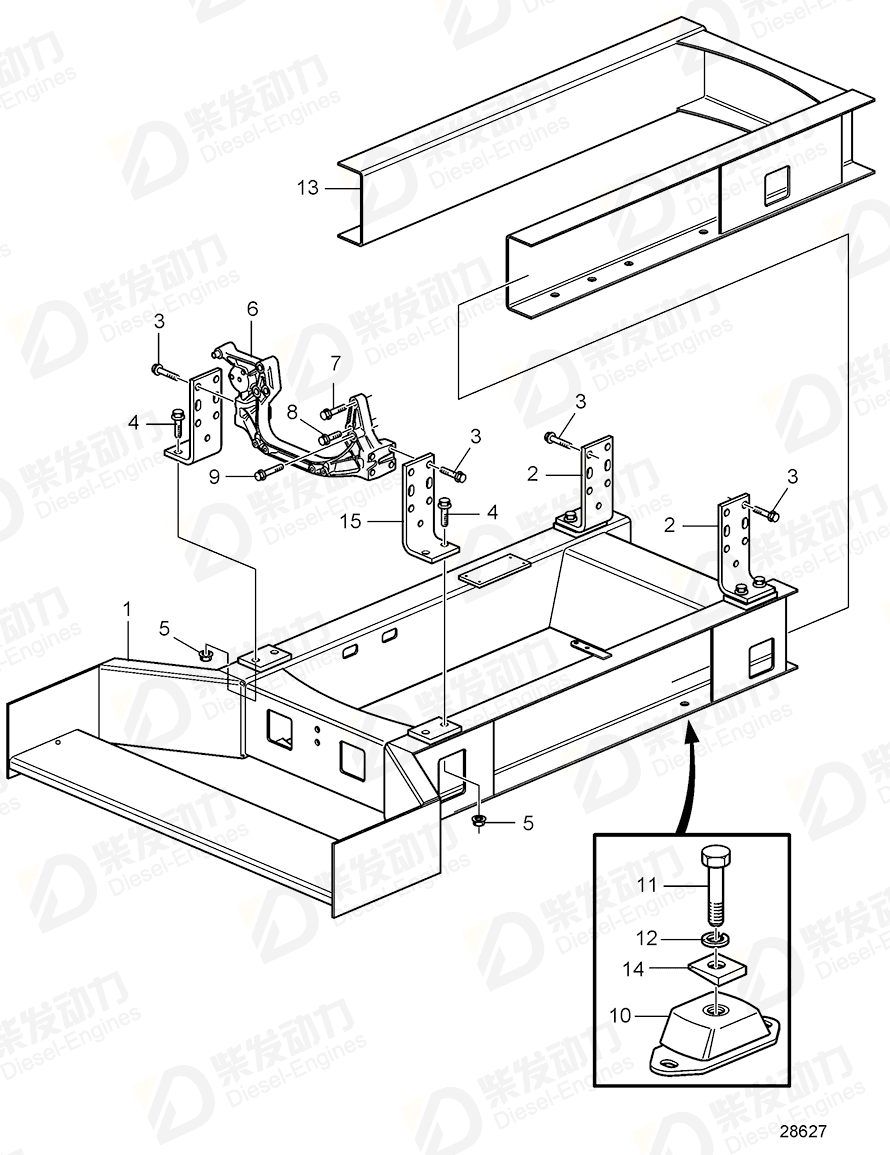 volvo penta Flange screw 968449 Drawing volvo penta Flange screw 968449 Drawing
